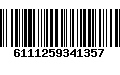 Código de Barras 6111259341357