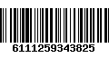 Código de Barras 6111259343825