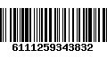 Código de Barras 6111259343832