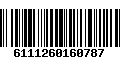 Código de Barras 6111260160787