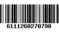 Código de Barras 6111260270790