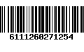 Código de Barras 6111260271254