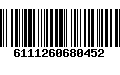 Código de Barras 6111260680452