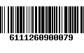 Código de Barras 6111260900079