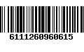 Código de Barras 6111260960615