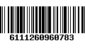 Código de Barras 6111260960783