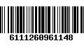 Código de Barras 6111260961148