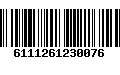 Código de Barras 6111261230076