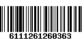 Código de Barras 6111261260363