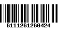 Código de Barras 6111261260424