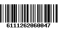 Código de Barras 6111262060047