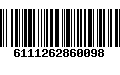 Código de Barras 6111262860098