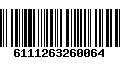 Código de Barras 6111263260064