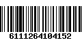 Código de Barras 6111264104152