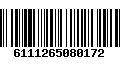 Código de Barras 6111265080172