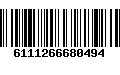 Código de Barras 6111266680494