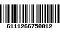 Código de Barras 6111266750012