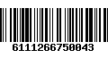 Código de Barras 6111266750043