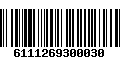 Código de Barras 6111269300030