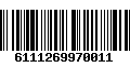 Código de Barras 6111269970011