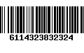 Código de Barras 6114323832324