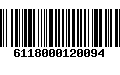 Código de Barras 6118000120094