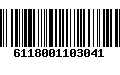 Código de Barras 6118001103041