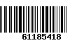 Código de Barras 61185418