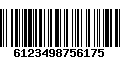 Código de Barras 6123498756175