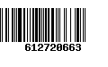 Código de Barras 612720663