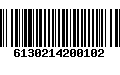 Código de Barras 6130214200102