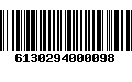 Código de Barras 6130294000098