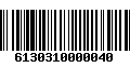 Código de Barras 6130310000040