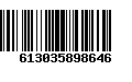 Código de Barras 613035898646