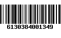 Código de Barras 6130384001349