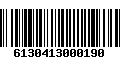 Código de Barras 6130413000190