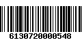 Código de Barras 6130720000548