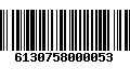 Código de Barras 6130758000053