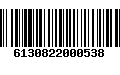 Código de Barras 6130822000538