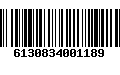 Código de Barras 6130834001189