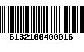 Código de Barras 6132100400016