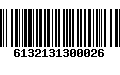 Código de Barras 6132131300026