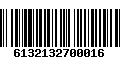 Código de Barras 6132132700016