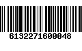 Código de Barras 6132271600048