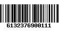 Código de Barras 6132376900111