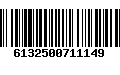 Código de Barras 6132500711149