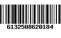 Código de Barras 6132508620184