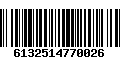 Código de Barras 6132514770026