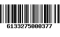 Código de Barras 6133275000377