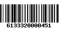 Código de Barras 6133320000451